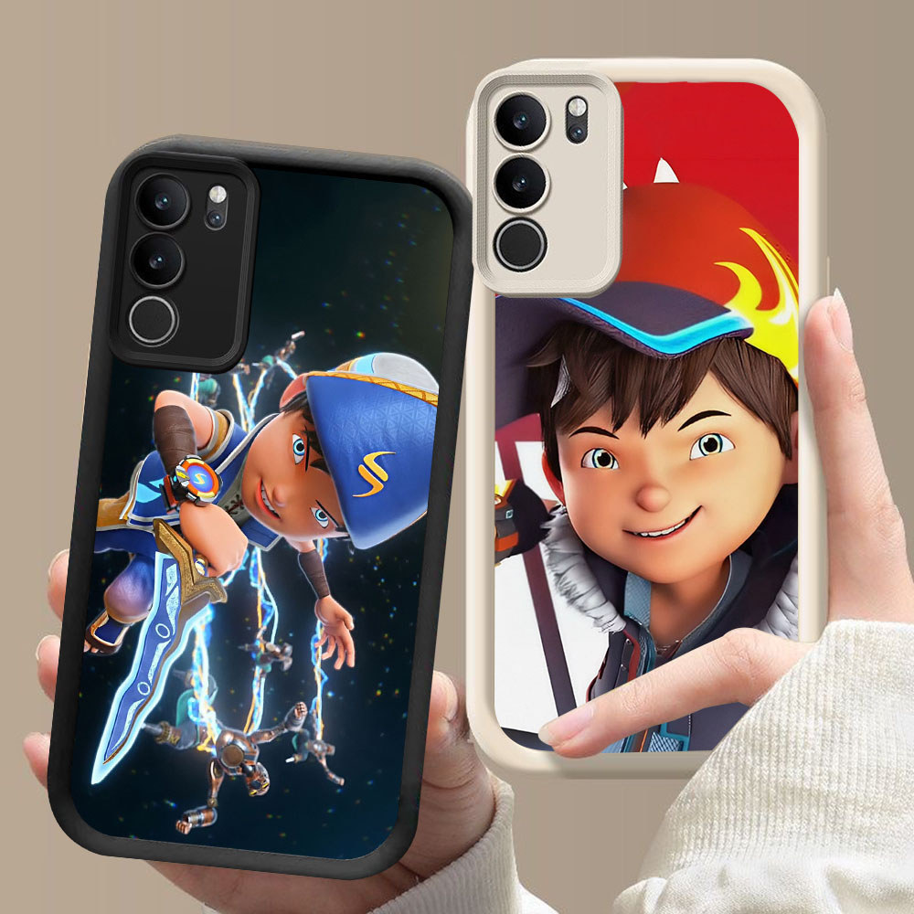 SM-55 Boboiboy Murah Casing HP TPU Anti Gores VIVO Y19S Y200 Y300 V40 Lite Pro