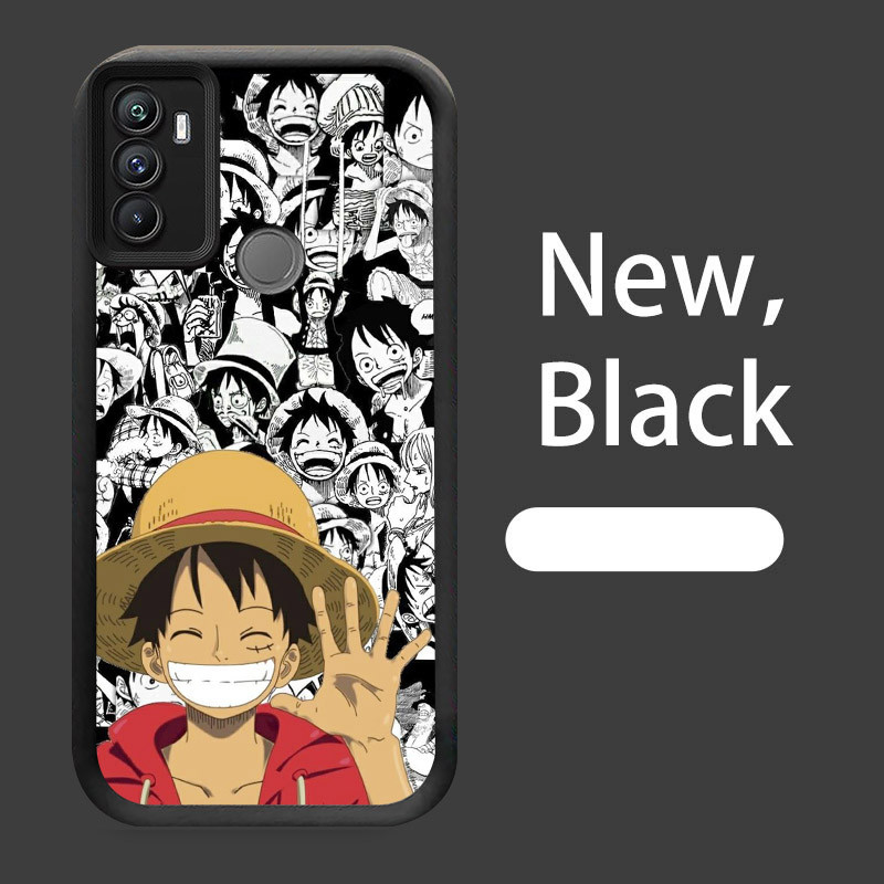 B-7 One Piece Luffy Casing untuk OPPO A53 A53S A33 2020 Silikon Case