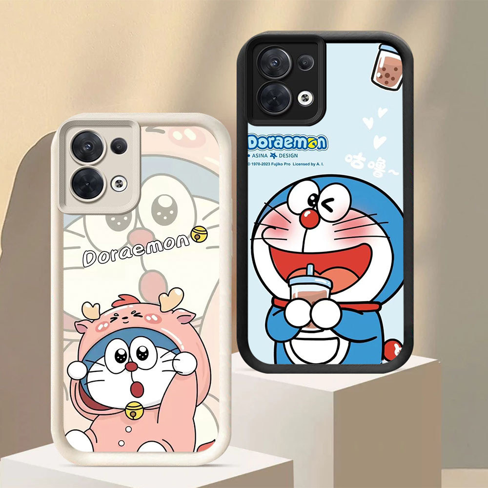 MP-77 Doraemon Shocking Silikon Casing untuk OPPO Reno 8 7Z 7 8Z F21S F21 Pro Lite 5G