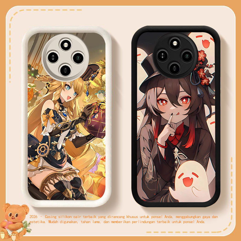 YE-20 Genshin Impact Silicone Casing untuk Xiaomi Poco X3 C61 C75