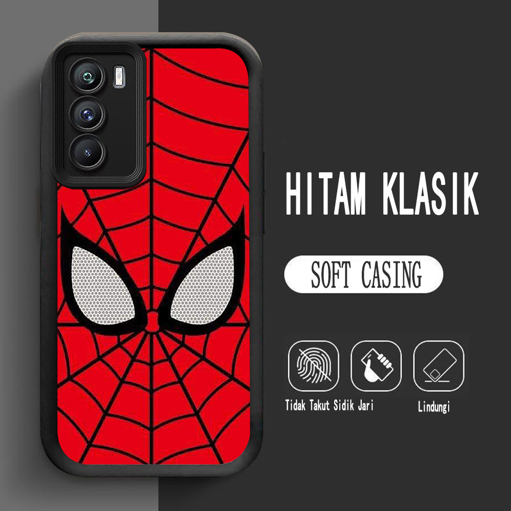 Y-15 Spider-Man Silikon Casing untuk Realme C2s 7i 14X C73 C71 C75 C2 C17 Case