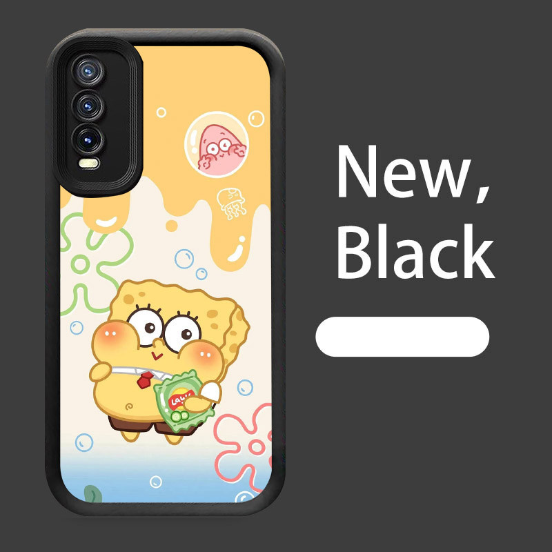 Case Casing untuk VIVO Y66 Y20i S1 Pro Y20 Y12s Y11s Y20s W-11 Cute SpongeBob