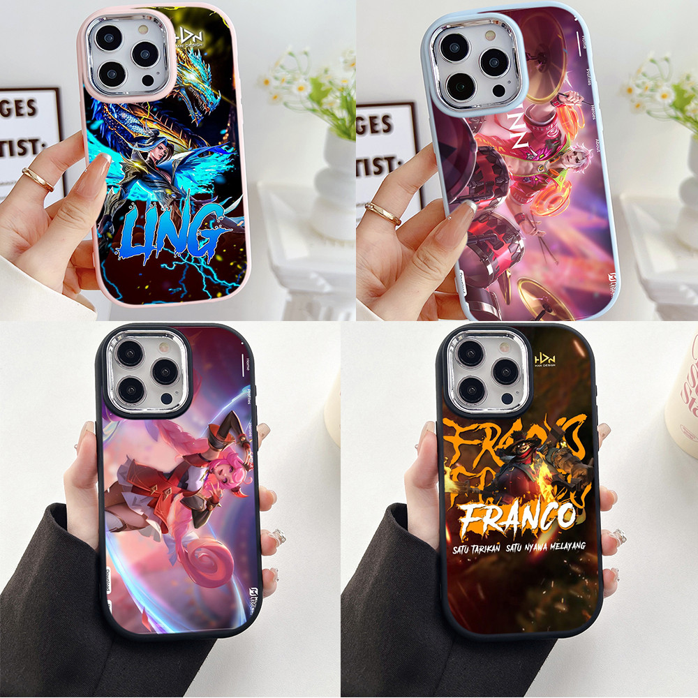 Casing Hp Ponsel Kasing Redmi 12C 12 10C 10 9T 9A 9C 9 10A Bingkai kamera elektroplating silikon TPU