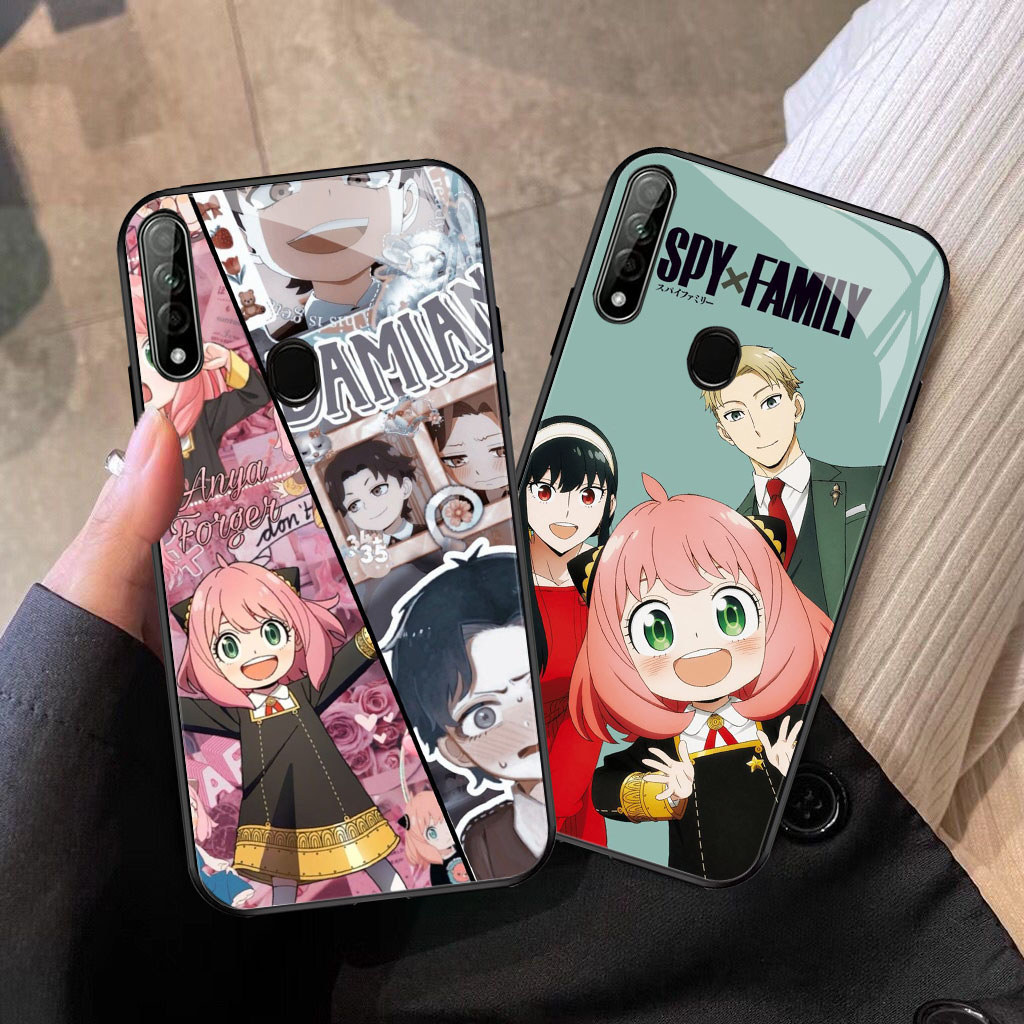 YM-53 Spy x Family Casing ponsel kaca tempered OPPO A53 A33 A53S A32 A31 2020