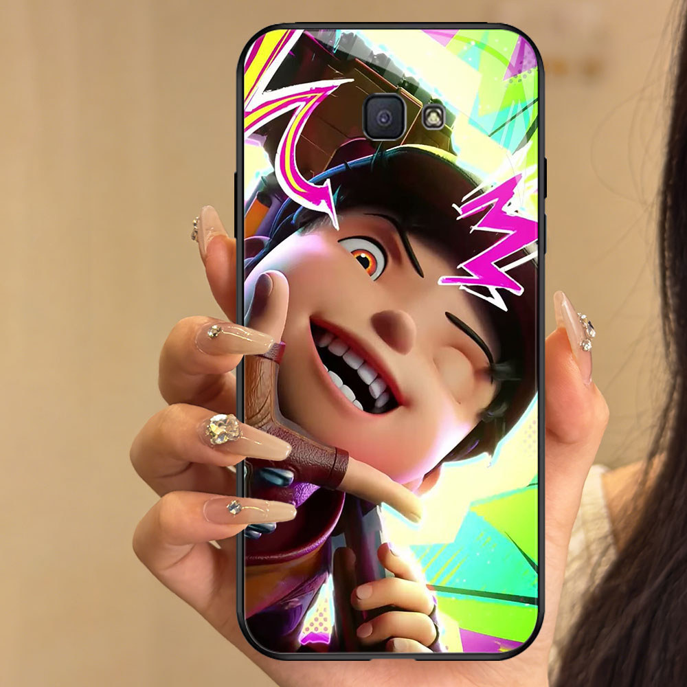 TT-33 Boboiboy galaxy Casing hp kaca Samsung Note 9 J7 J4 Core J6 FE S25 S24 Prime Pro Plus Ultra