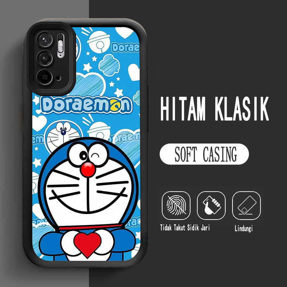 Casing untuk Xiaomi Redmi Note 10T 10S 10 2022 Pro 5G Lembut L-11 Doraemon