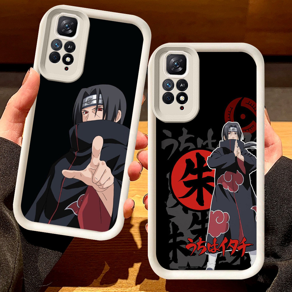 G-45 Naruto Sasuke Casing untuk Xiaomi Redmi Note 11 SE 11S Pro 5G Hitam dan putih
