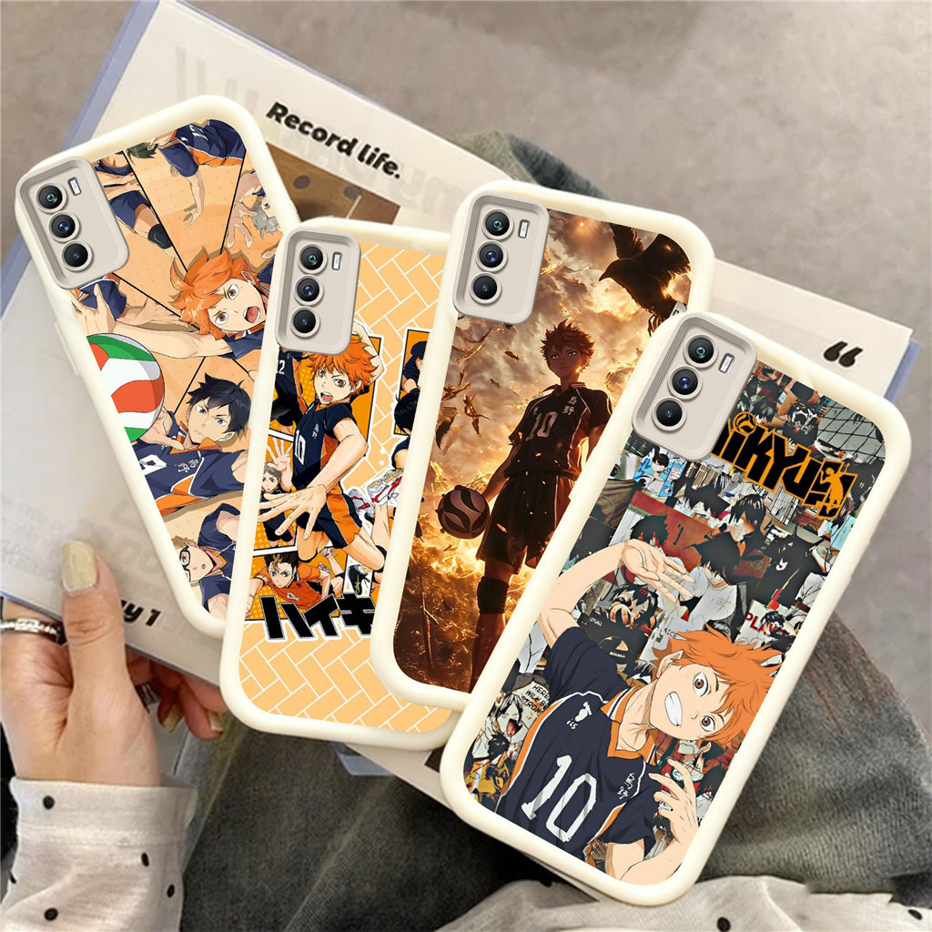 GY14 Haikyuu Anime Hp Plating Casing untuk OPPO A16E A17 A18 A33 A35 A15 A16K A15s A36 A16s A16 A17K