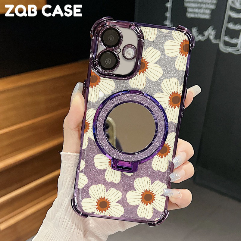 Glitter Card Case Oppo F9 Reno 13F F7 A36 Dengan Stand Casing Oppo F11 A37 F7Pro Reno 4F Cermin Oppo