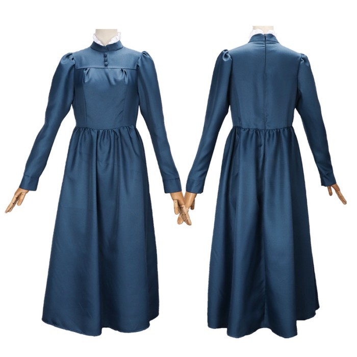 Howl's Moving Castle Cos Costume Maid Outfit Blue Green Dress Sophie Cosplay Anime Costume Female