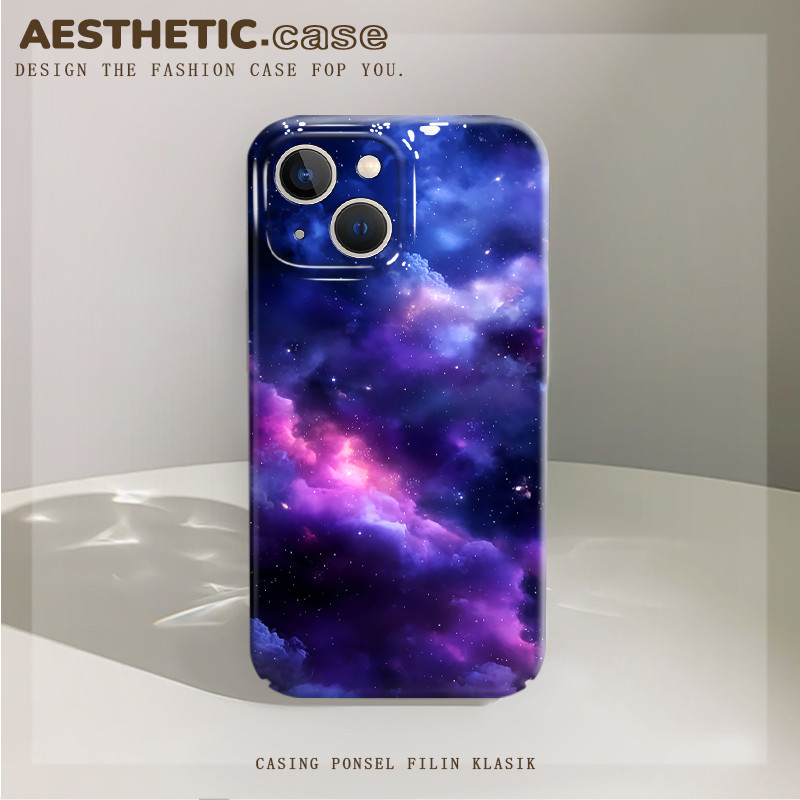 Case Iphone 13 14 11 12 Plus 15 Promax 6 6s 7 8Plus Hard Case Hitam Starmoon Aesthetic Butterfly Pin