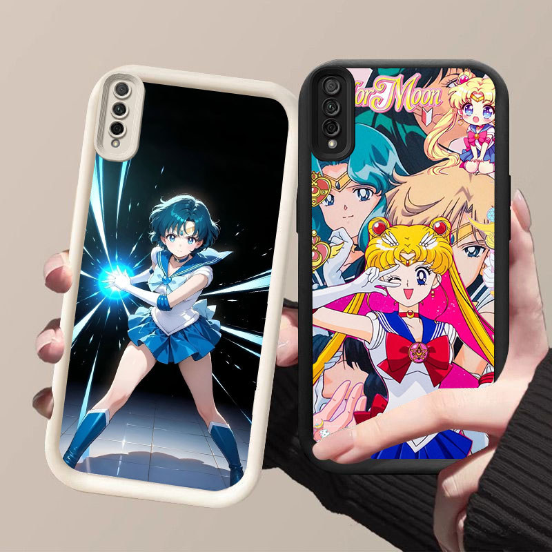 US-53 Sailor Moon Silikon lembut Casing untuk Samsung A03 A50s A30s Core A50 A02 A7 M02 2018