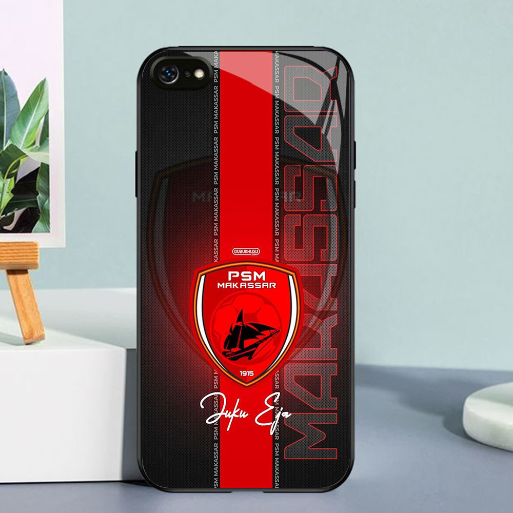 YE-48 PSM Makassar Casing ponsel kaca tempered iPhone 6S X 7 XS SE XR 8 6 Max Plus 2020 2022