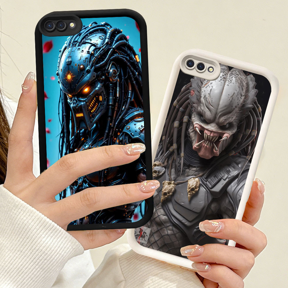 YR-46 Predator Silicone Casing untuk OPPO A1K A39 A12s A3S A12 A83 F5 A37