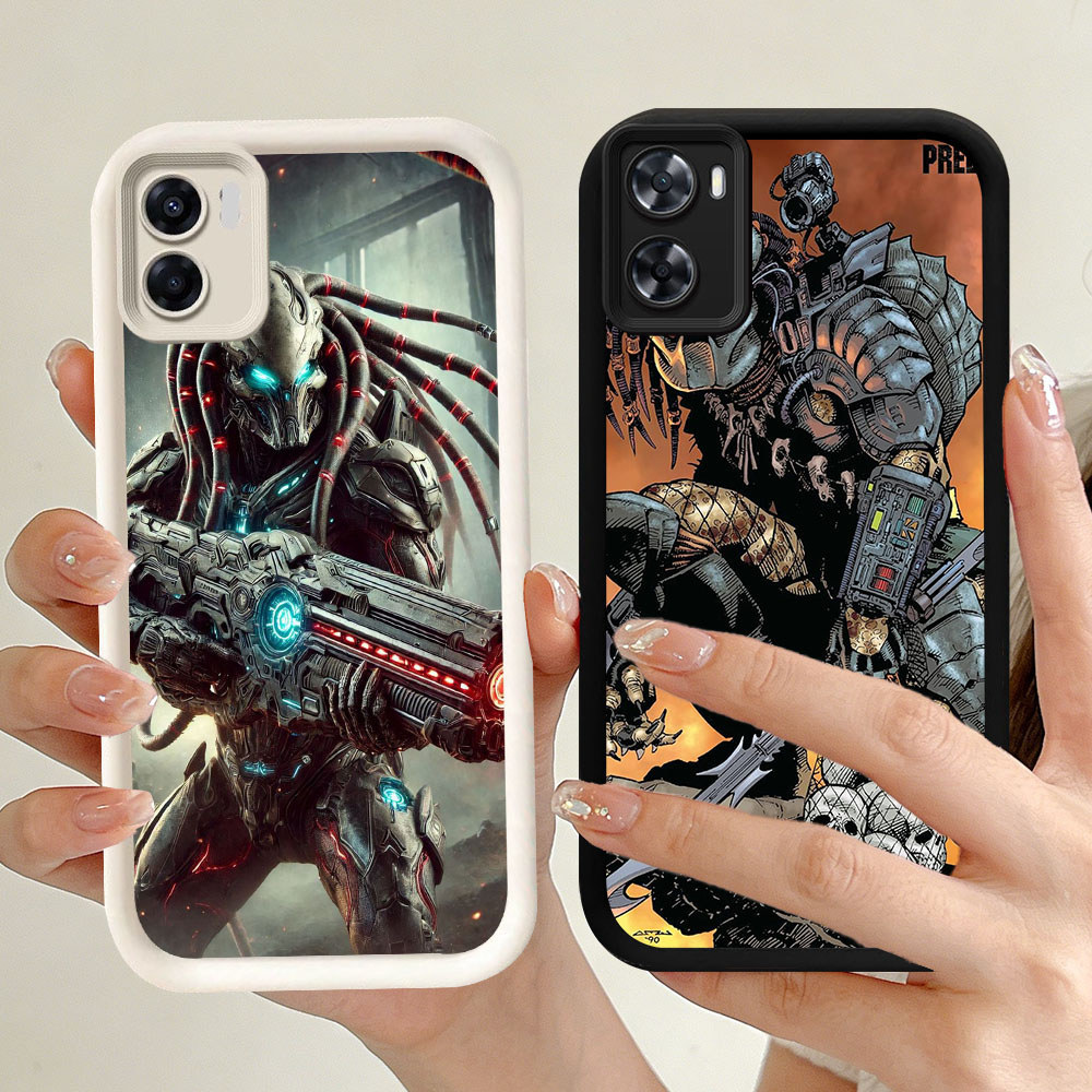 YR-46 Predator Silicone Casing untuk OPPO A36 A76 A77 A57e A57 A57s A96 A77s