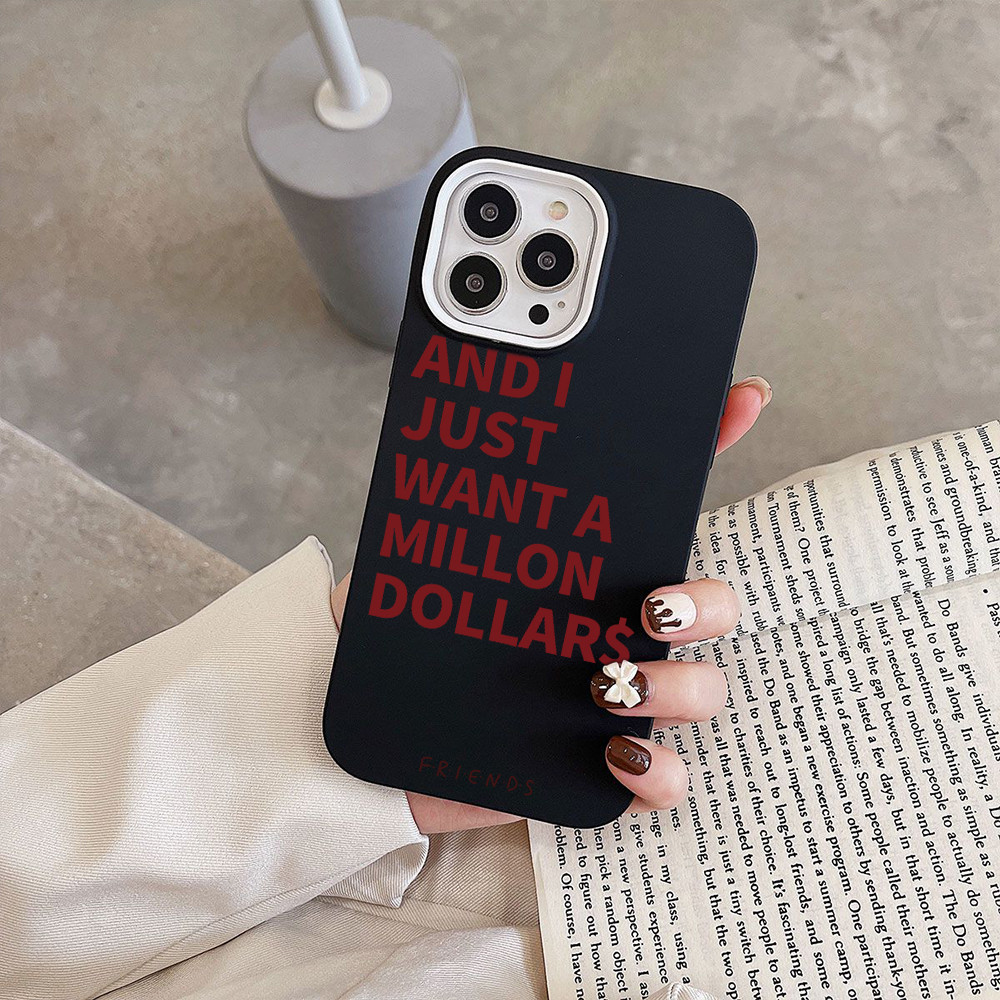 ufology.case- AND I JUST WANT A MILLION DOLLAR$. 3in1 Jelly Double Layer Matte Silicone Phone Case  