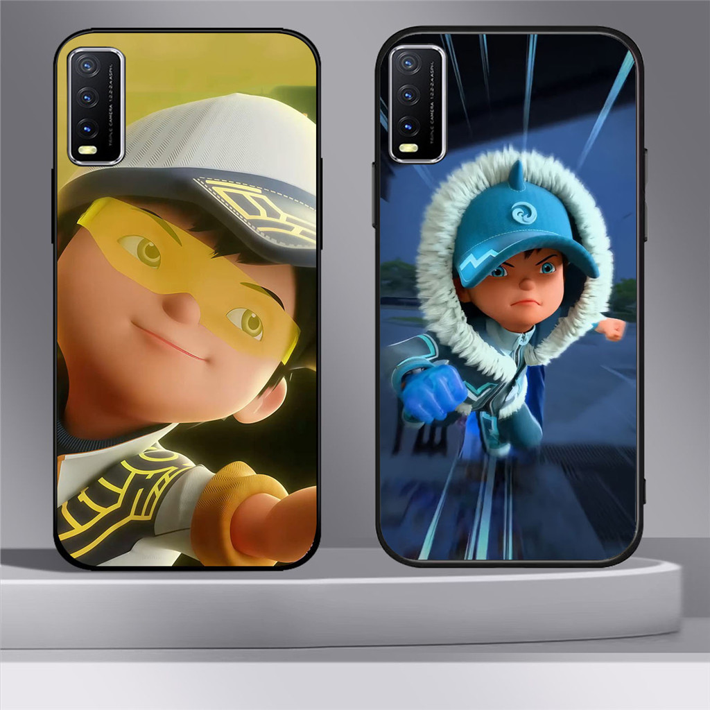YR-62 Boboiboy Supra HD Glass Casing HP VIVO Y12S Y20 Y20s Y20i V15 Y50 S1 Y30 V50 Y03 Y29 Lite Pro
