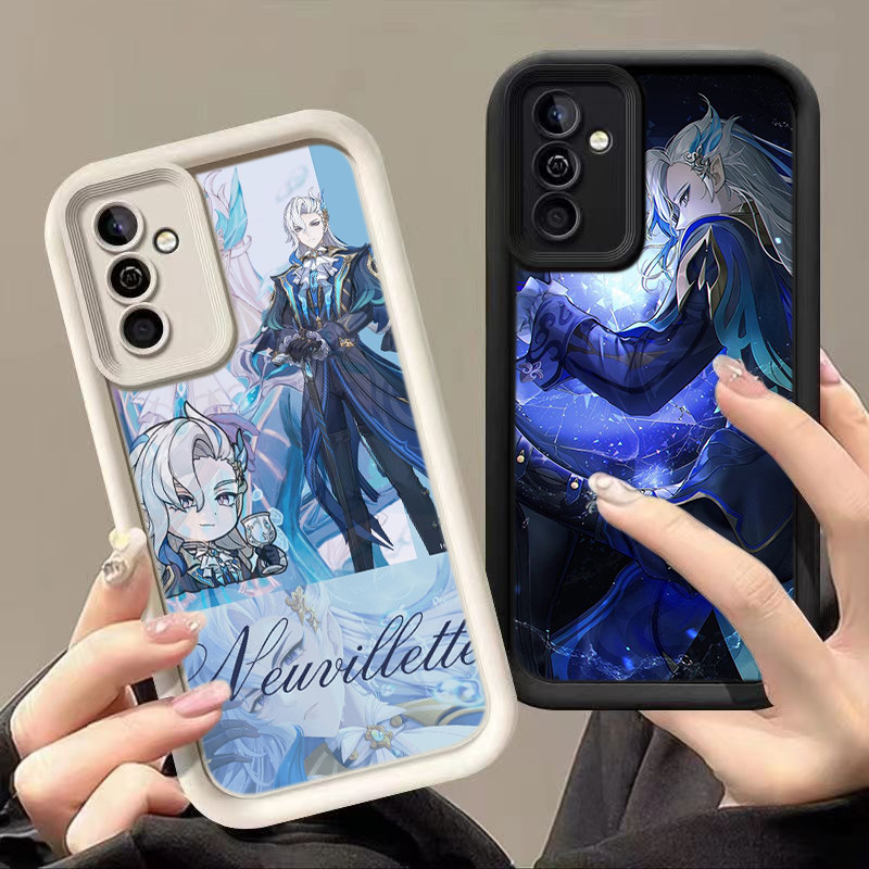 HA38 Genshin Impact game Neuvillette Untuk Samsung Casing hp Softcase Silikon Kasing untuk Samsung A