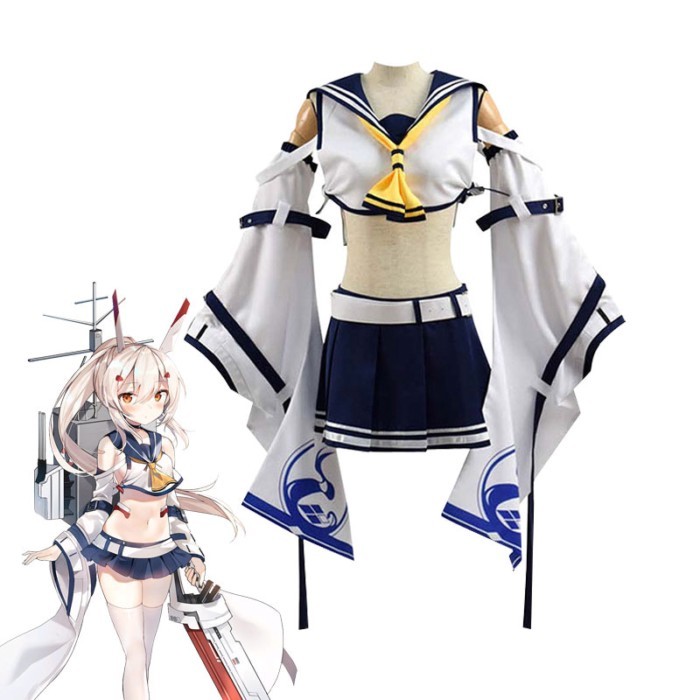 Azur Lane Cos Suit Lingbo Sailor Uniform Game Azur Lane Cosplay Animation Performance Costume Hallo