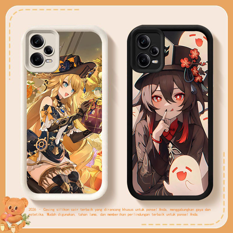 YE-20 Genshin Impact Silicone Casing untuk Xiaomi POCO C31 X5 F6 M3 C65 C55 F5 Pro 5G