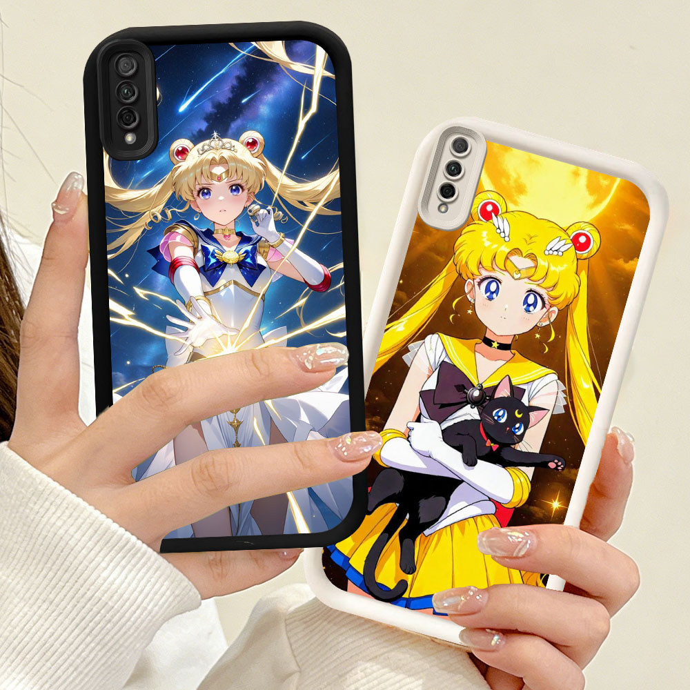 YR-53 Sailor Moon Silicone Casing untuk Samsung A7 M02 A50 A03 A02 A30s Core A50s 2018