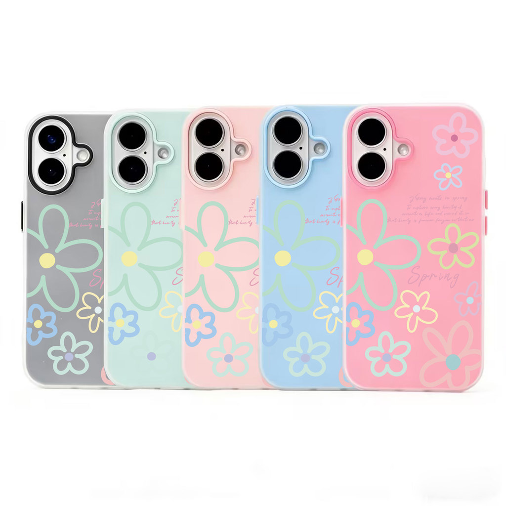 Pastel Spring Flowers Jelly Case For Samsung A03 A04E A04 A04S A05S A05 A06 A07 A03S A02S A12 M12 A1
