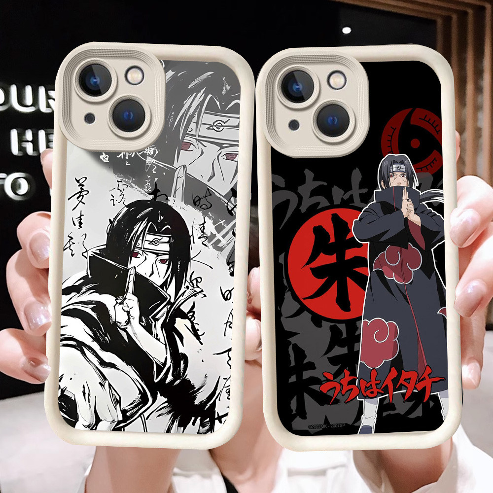 N-14 Naruto Uchiha Itachi Soft Casing untuk iPhone 7 8 14 13 Pro Max Plus
