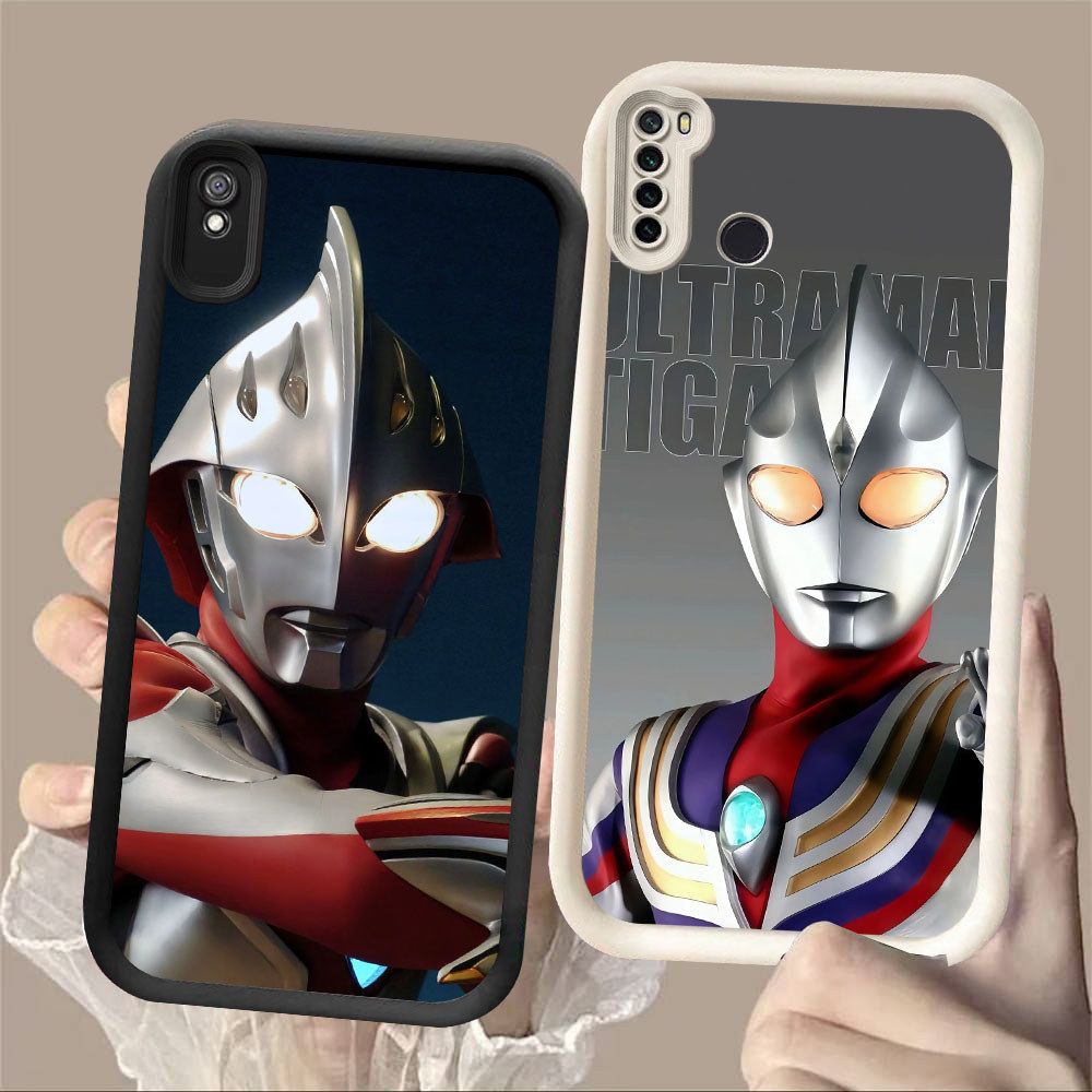 TF-32 Ultraman Casing HP Untuk Xiaomi Redmi Note 5 6A 7 9A A5 9T Poco M3 C71 Pro Plus