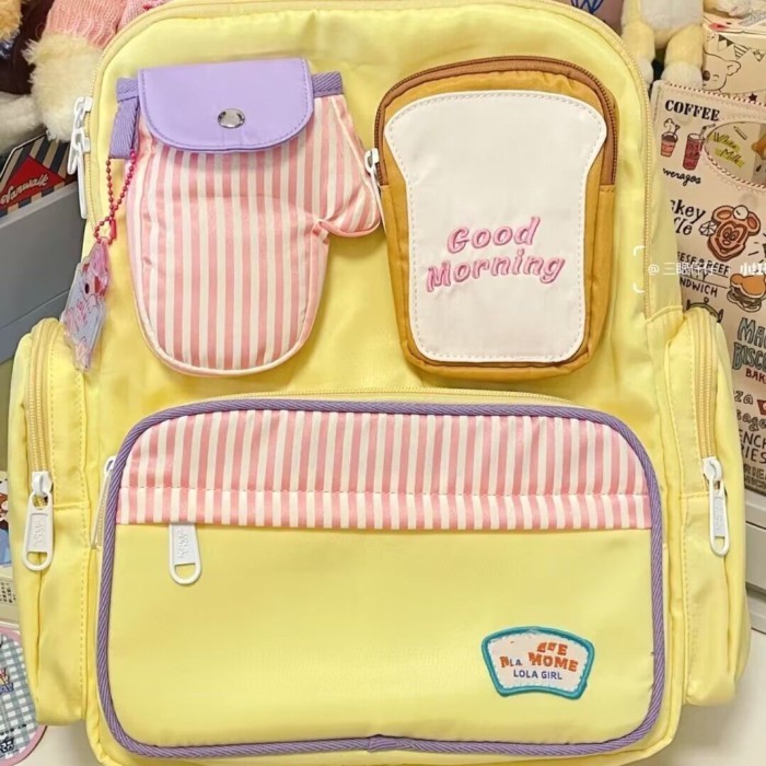 Tas Sekolah Lucu Untuk Anak Perempuan, Tas Sekolah Kapasitas Besar Untuk Siswa SMP Dan SMA, Tas Rans