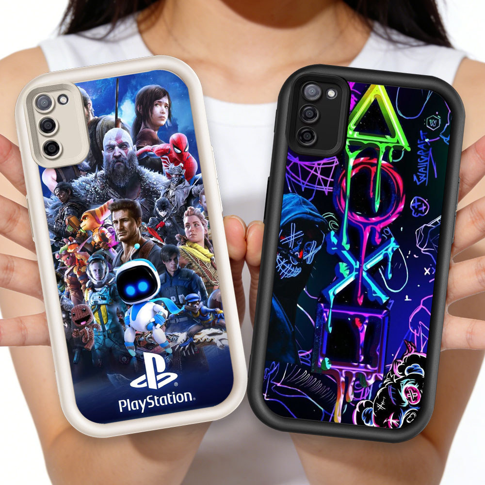 TT-69 PlayStation Casing ponsel tipis Samsung A31 M21 FE M30S F02S A51 A02S M02S A71 S20 A03S 2020