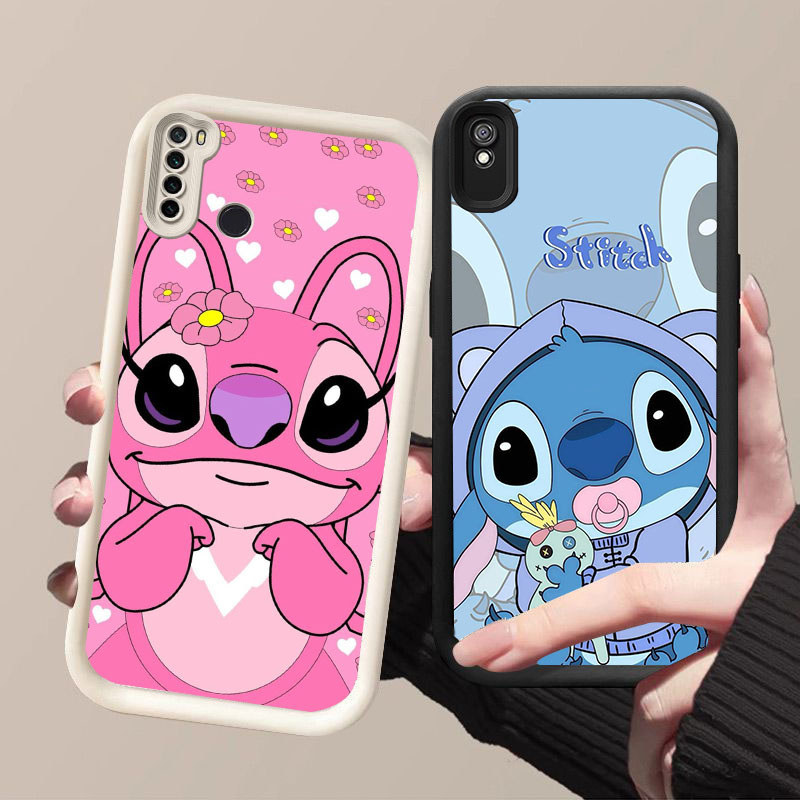 HW-35 THE Stitch Shockproof Silicone Casing untuk Xiaomi Redmi Note 7 9T 6A 9A Pro