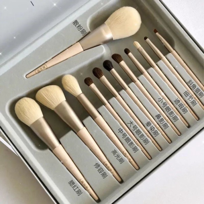 Makeup Brush Set 12 Soft-bristled Eye Shadow Brushes, Powder Brush, Eyebrow Brush, Concealer Brush