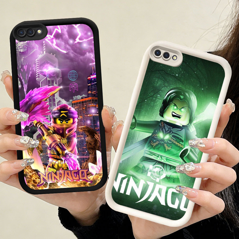YR-35 LEGO Ninjago 2 Silicone Casing untuk OPPO A1K A39 A12s A3S A12 A83 F5 A37