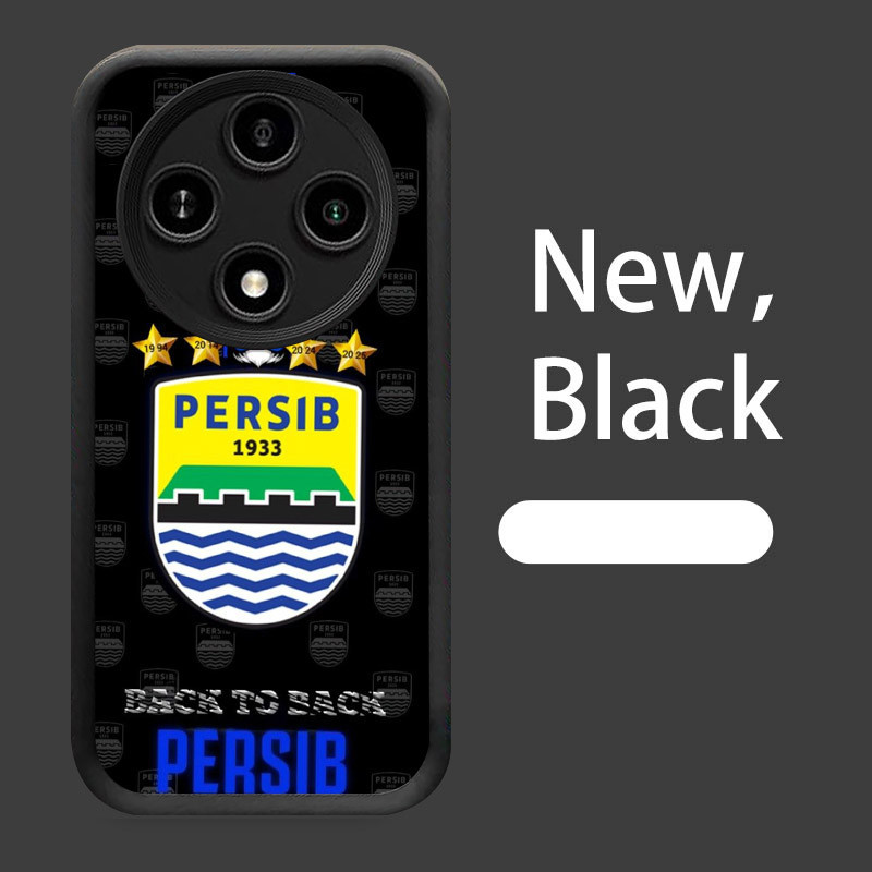 B-26 Persib King Casing untuk Xiaomi Redmi A3X 14C POCO X3 C61 C75 X7 A3 Pro 5G Silikon Case