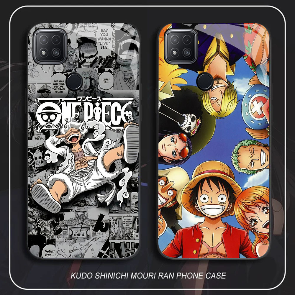 SM-45 Monkey D Luffy HD Glass Casing untuk Xiaomi Redmi 9C 10C 10A 11A 9T 11 12 12C Poco M3 C3 C31 L
