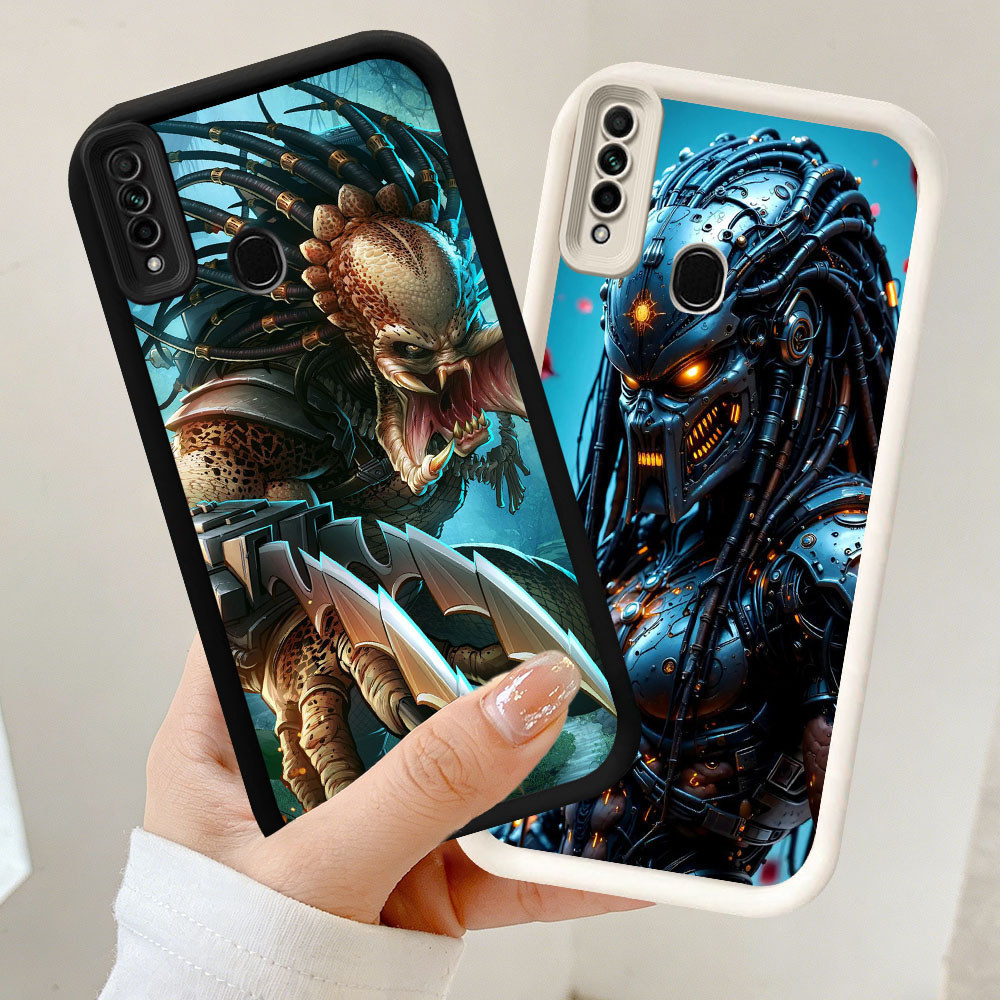 YR-46 Predator Silicone Casing untuk Realme Narzo 10 5i C2s 5s 20A 5 2 10A 6i C2 Pro