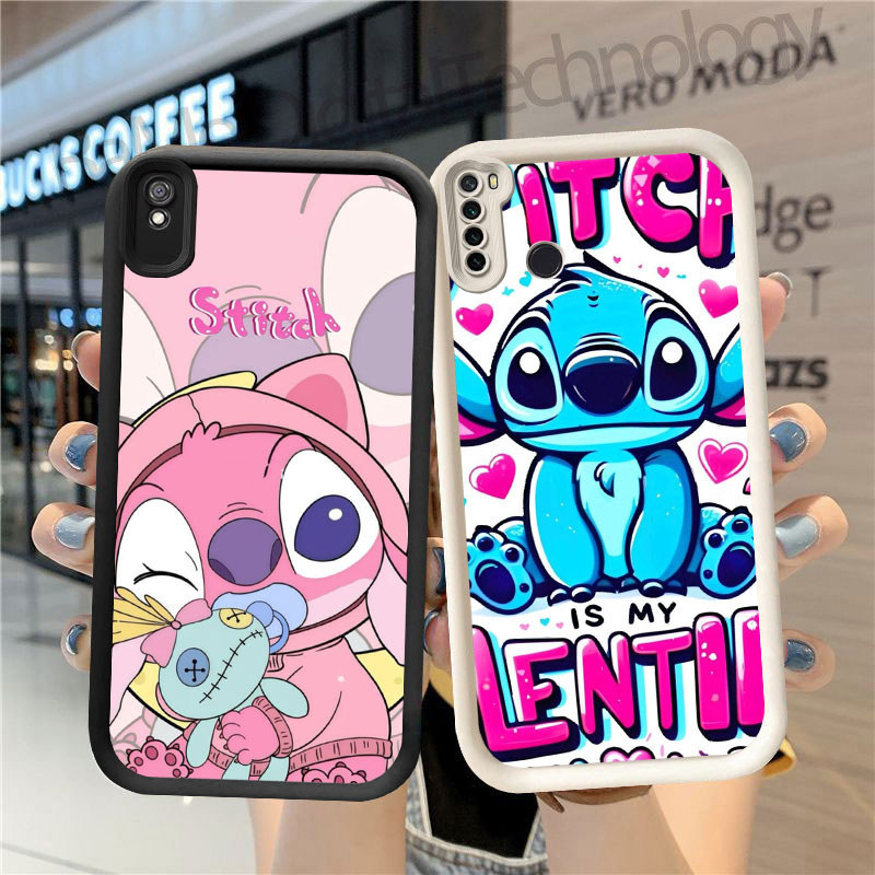 HL-42 Cute Stitch Silikon lembut Casing untuk Redmi Note 7 6A 9T 9A Pro