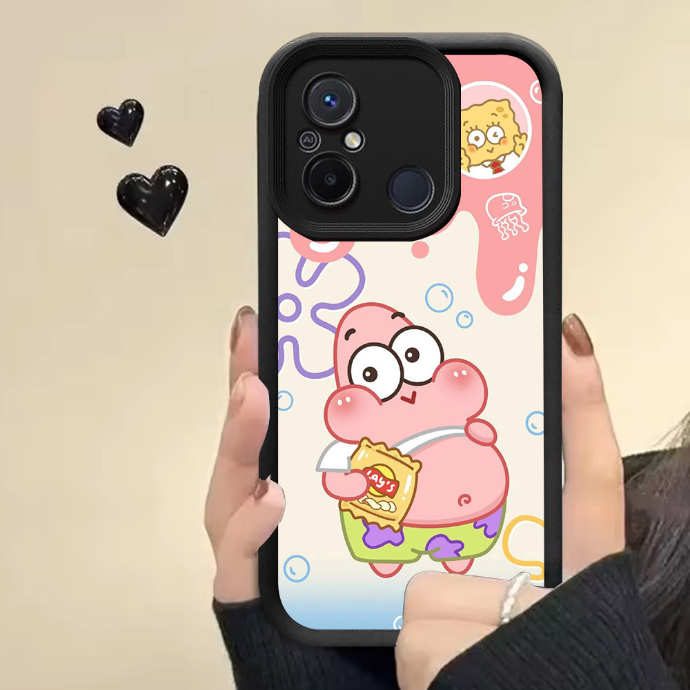 Casing untuk Xiaomi Redmi 12C 10A 9C POCO C55 10C C31 Case RR11 SpongeBob Patrick