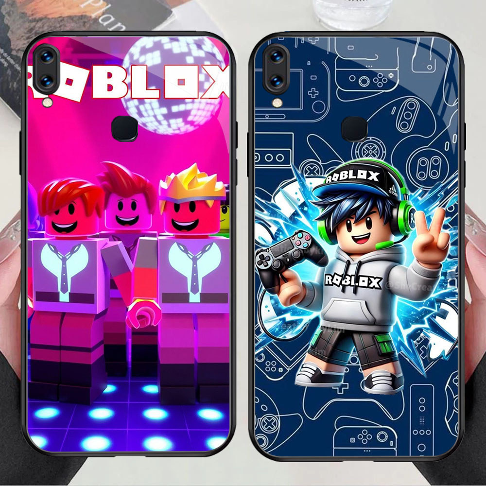 US-49 play ROBLOX KACA GLASS Casing untuk Samsung A21S M11 M21 A10S M10S A31 M30 A20S M01S A11 A20 A