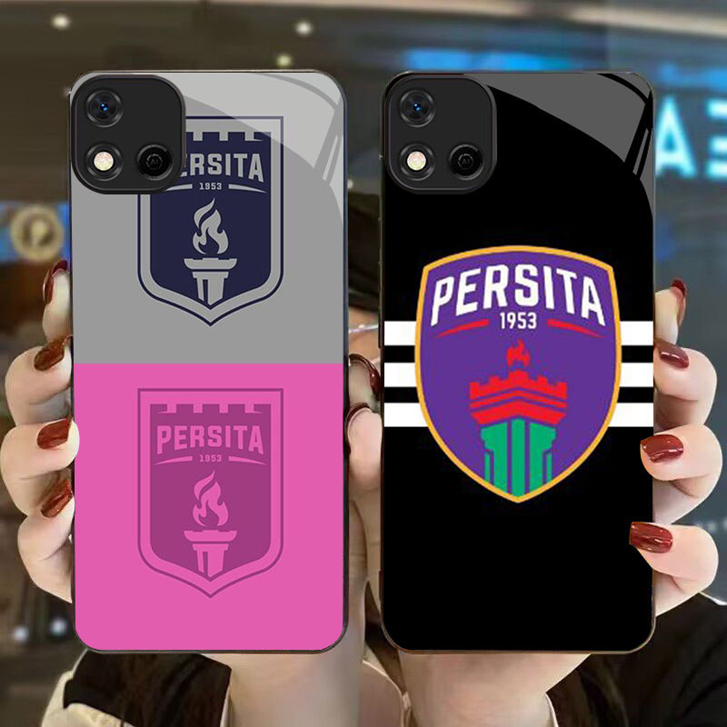 MK-24 Persita Indonesia KACA Glass Casing untuk Realme C20 C67 C30 C30S C33 C20A 7i C55 C17 C11 2021