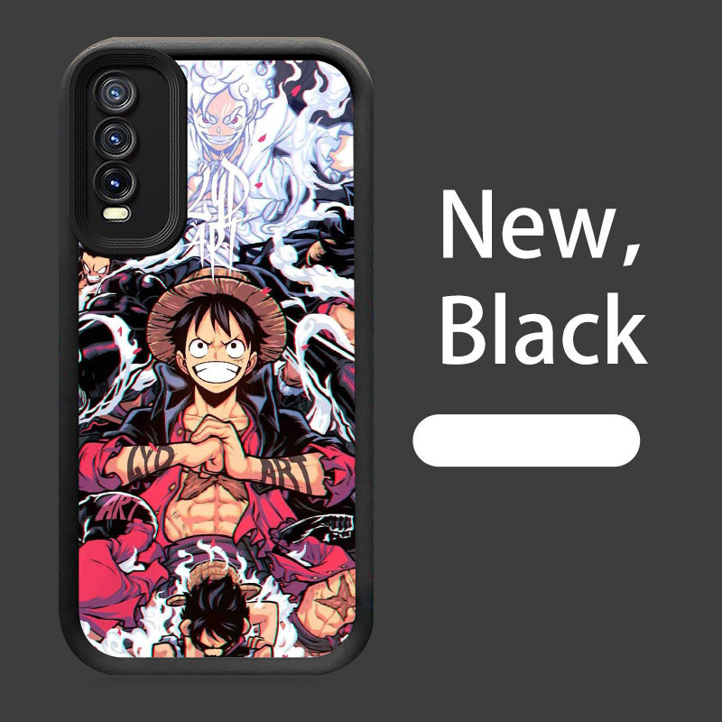 B-22 One Piece Luffy Casing untuk Samsung A10 A50 A30s A50s A7 A30 Silikon Case
