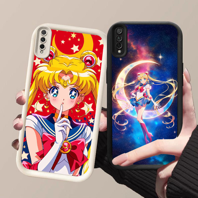 CK-22 Sailor Moon Shockproof Silicone Casing untuk Samsung A7 M02 A50 A30s A02 Core A03 A50s 2018