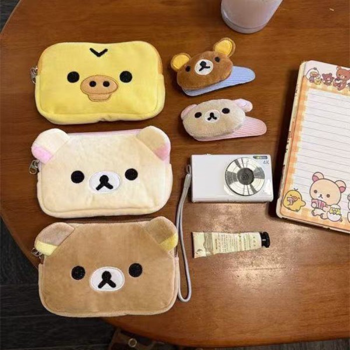 Tas Penyimpanan Ccd Rilakkuma Rilakkuma Lucu Jepang Dompet Koin Tas Kartu Tas Penyimpanan Portabel