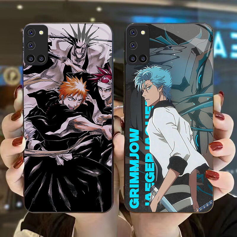 MK-37 BLEACH KACA Glass Casing untuk OPPO Reno A92 F19 5F A72 A52 5 A94 Pro Lite