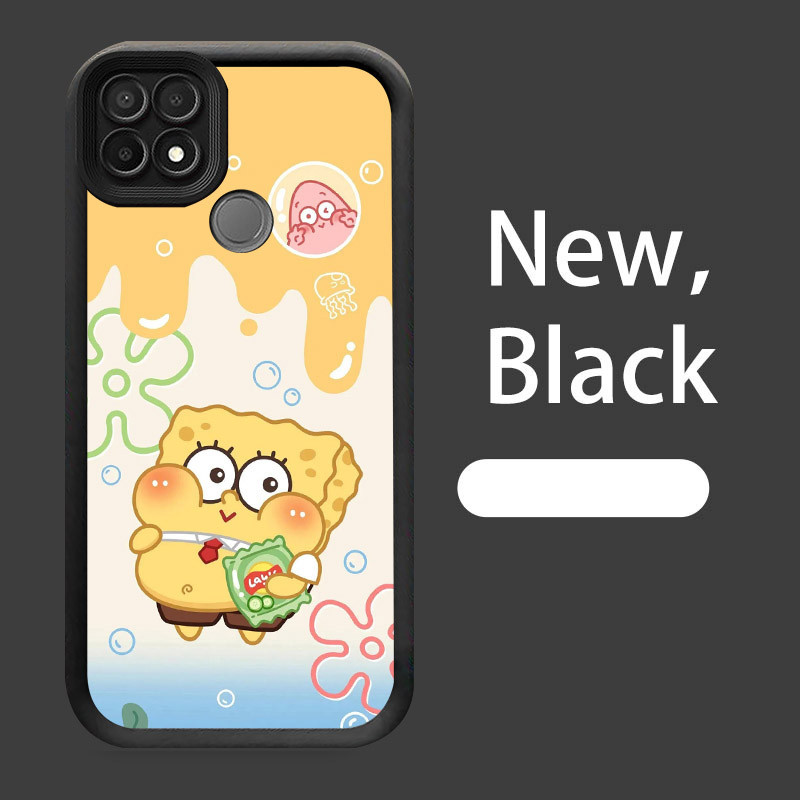 Case Casing untuk OPPO A15 A54 A35 A15s W-11 Cute SpongeBob