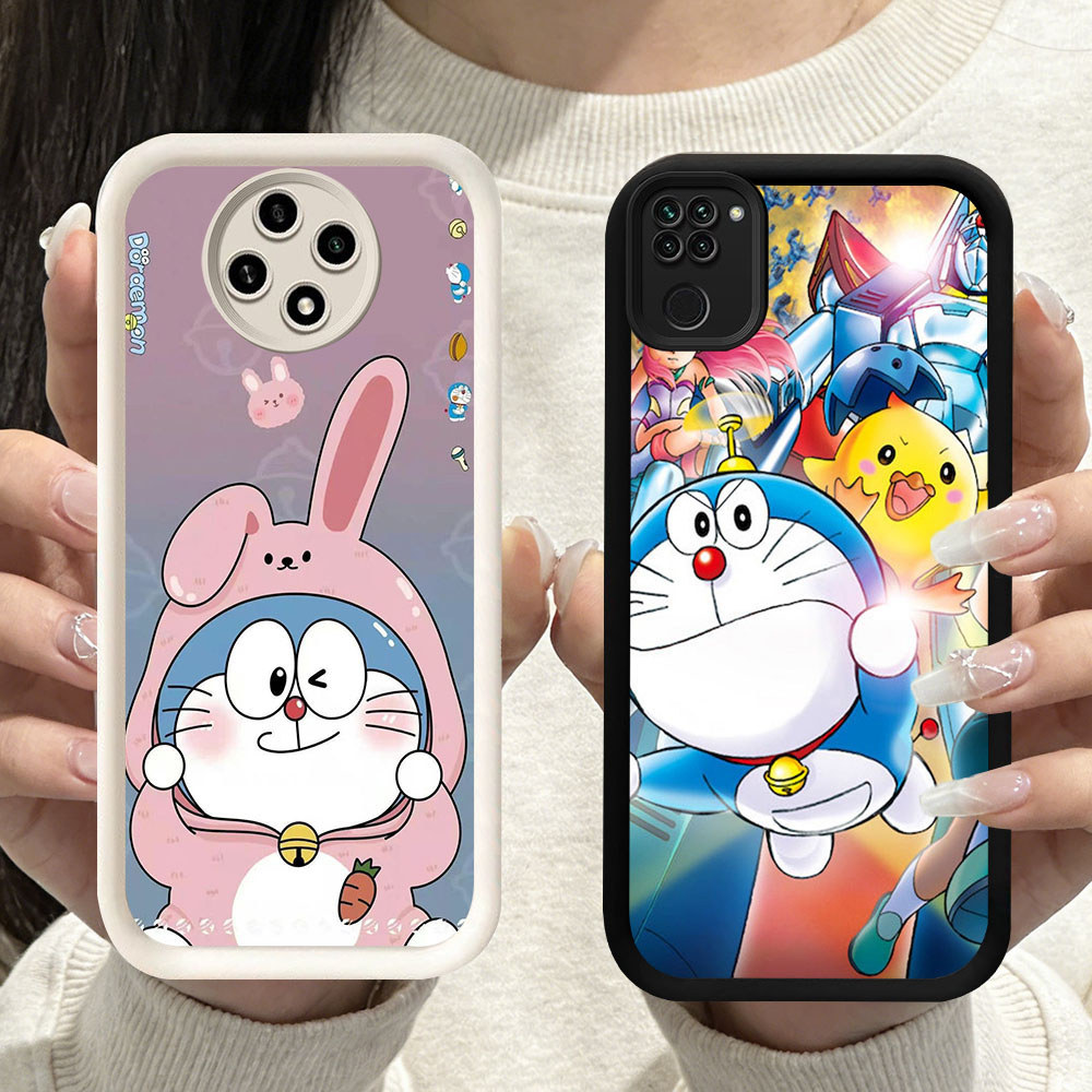 TT-10 Doraemon Casing ponsel tipis Xiaomi Redmi Note 9S 8 9 Pro Max