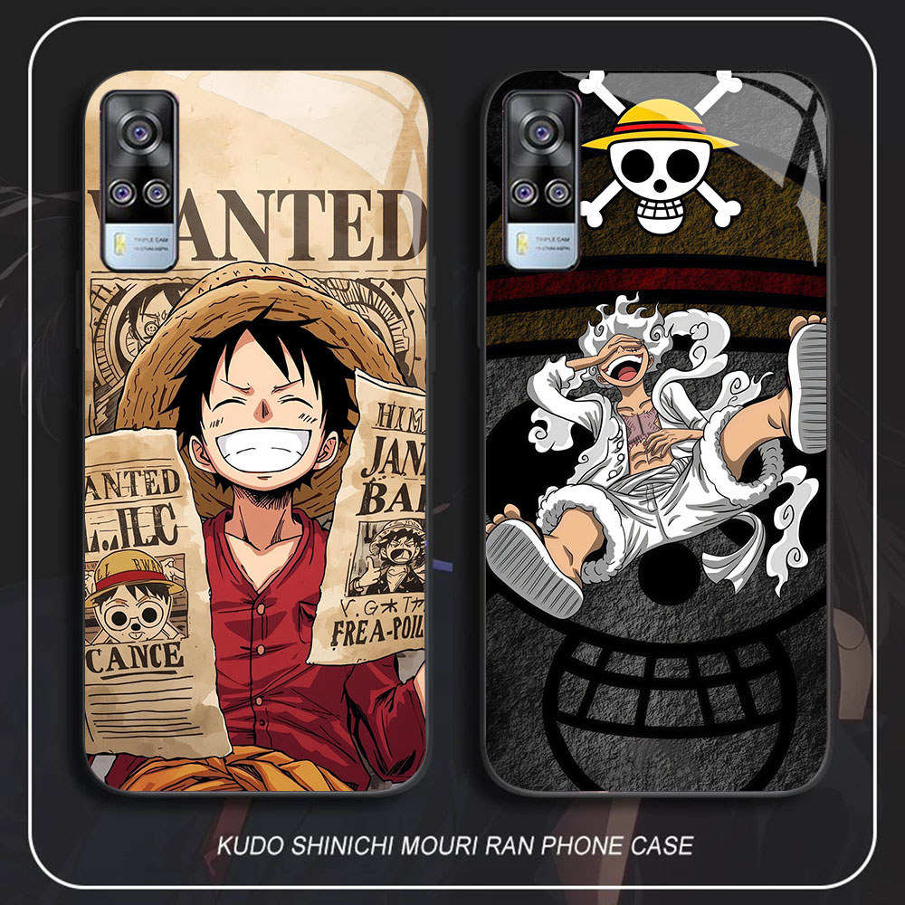 SM-25 One Piece WANTED HD Glass Casing untuk VIVO Y51 V21E Y31 Y52 V21S V21 V20 Y53S