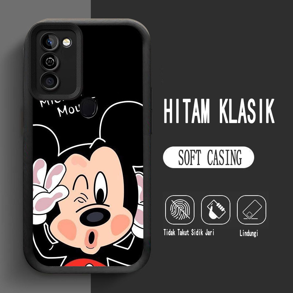 Y-5 Mickey Mouse Silikon Casing untuk Samsung M21 A11 A21S M11 A20S A20 M30S A10S Case
