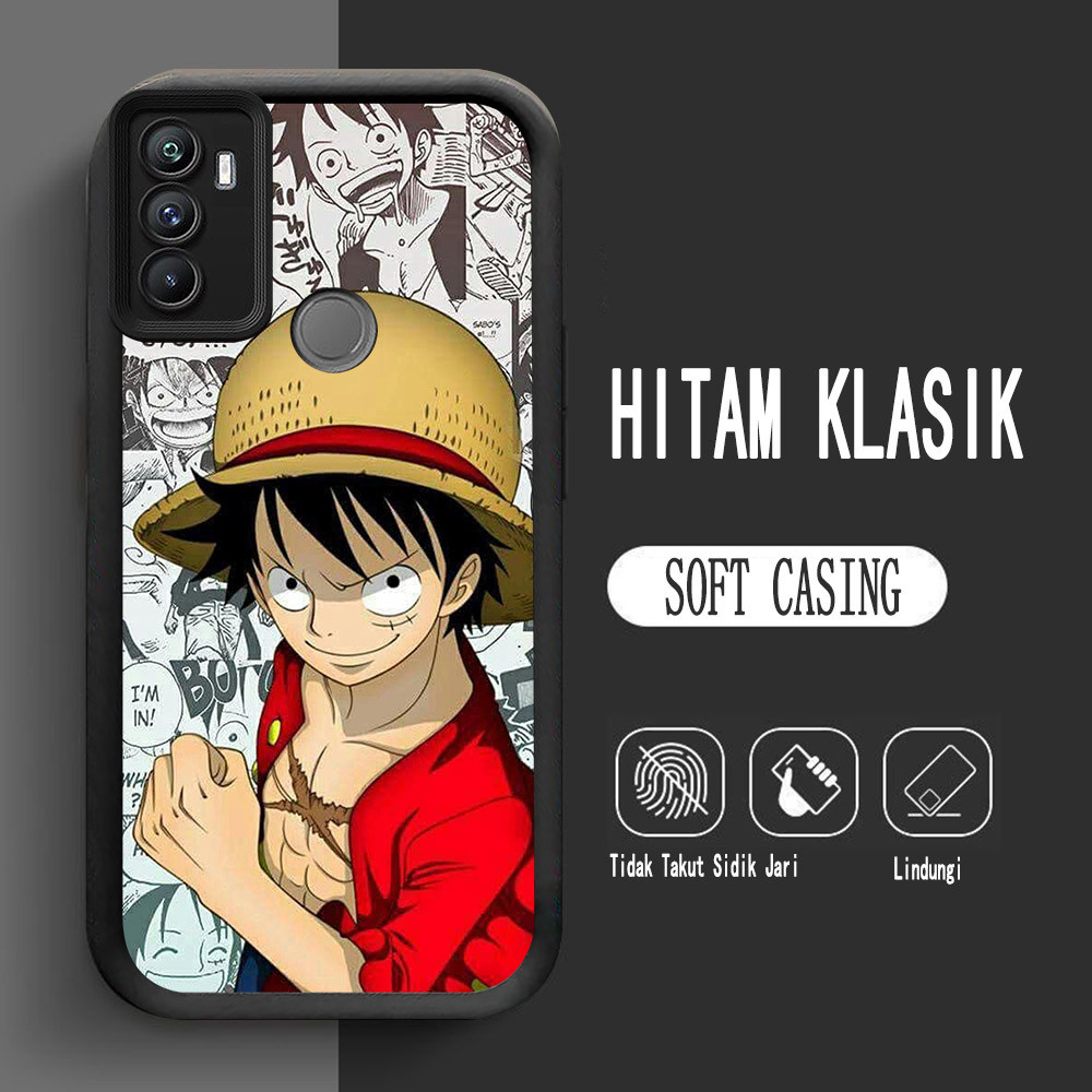 Casing untuk OPPO A53S A33 A53 2020 Lembut L-18 One Piece Luffy