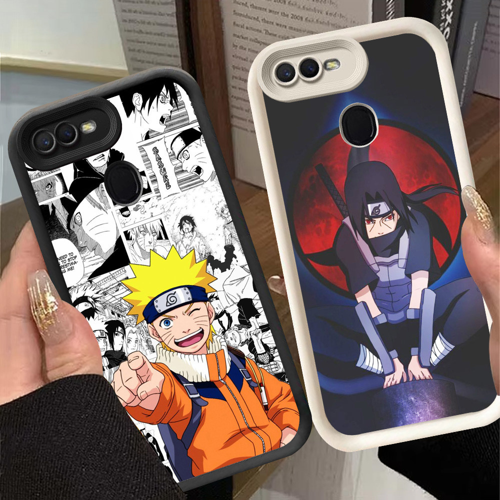 G-23 Naruto Casing untuk OPPO A11K F9 Pro A7 F7 A12 A5S F5 A12s Hitam dan putih